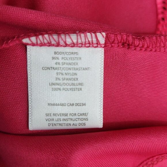 Material Girl Dress Sweetheart Bustier Netted Cutout Mini Fit & Flare Pink M - Picture 14 of 15